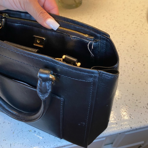 Michael Kors Black Satchel with Gold Accents - Picture 8 of 12